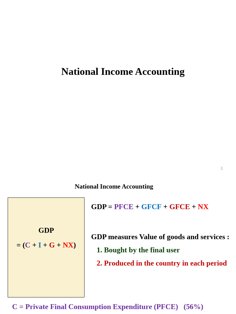 National Income Accounting Explained | PDF | Measures Of National ...