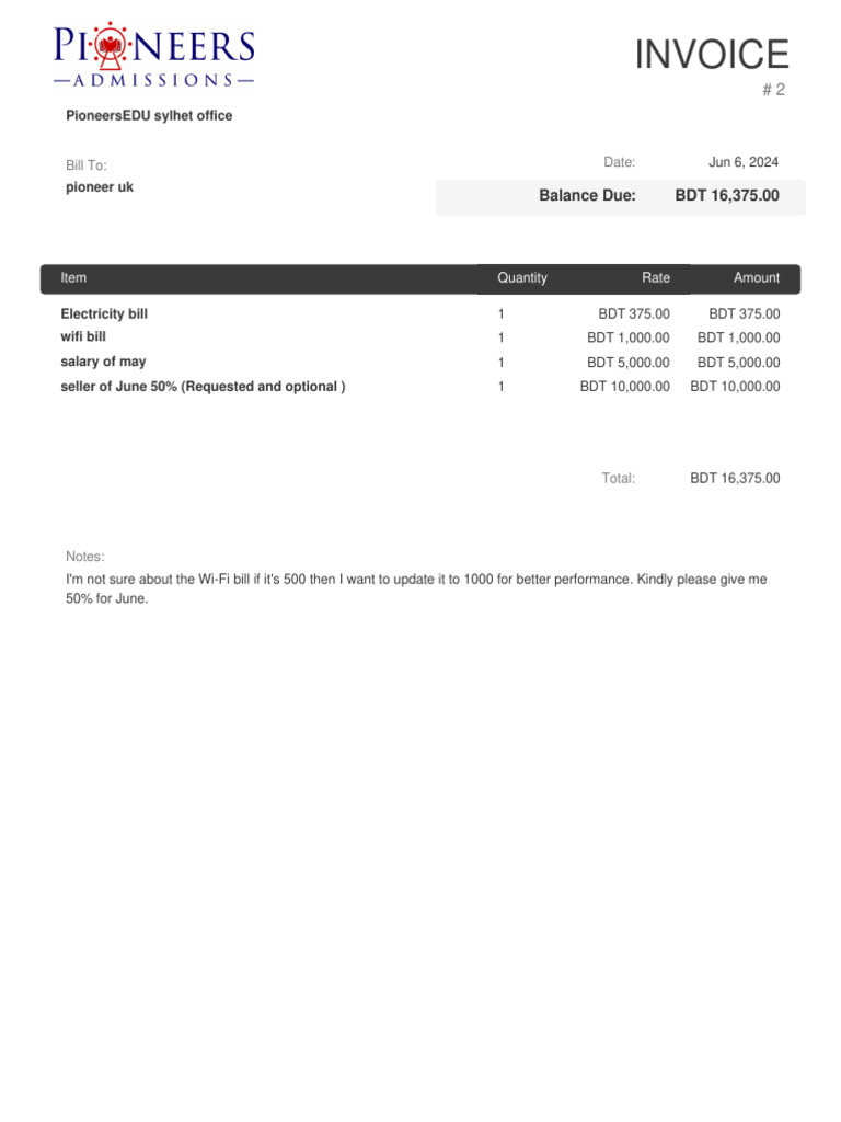 Invoice 2 | PDF