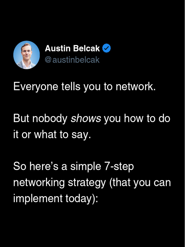 7-Step Networking Strategy Guide | PDF | Linked In