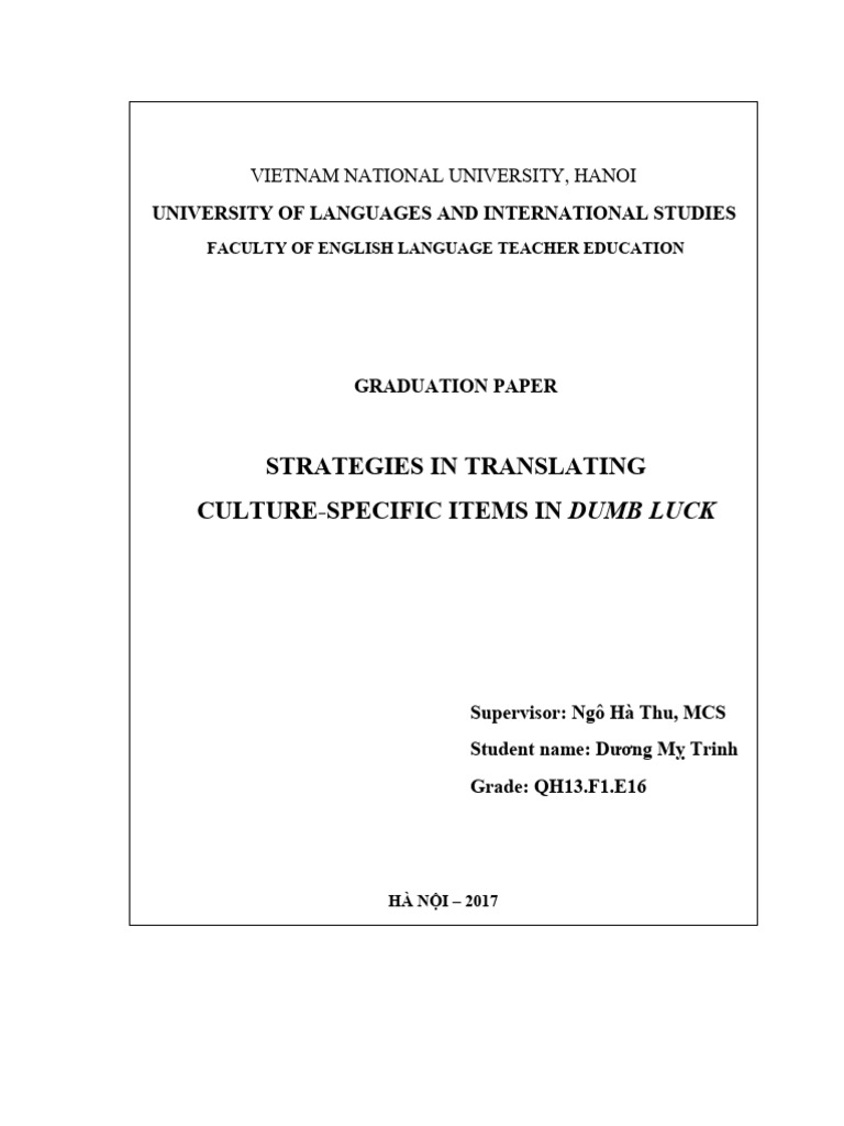 Strategies for Translating CSIs in So Do | PDF | Translations | Hypothesis