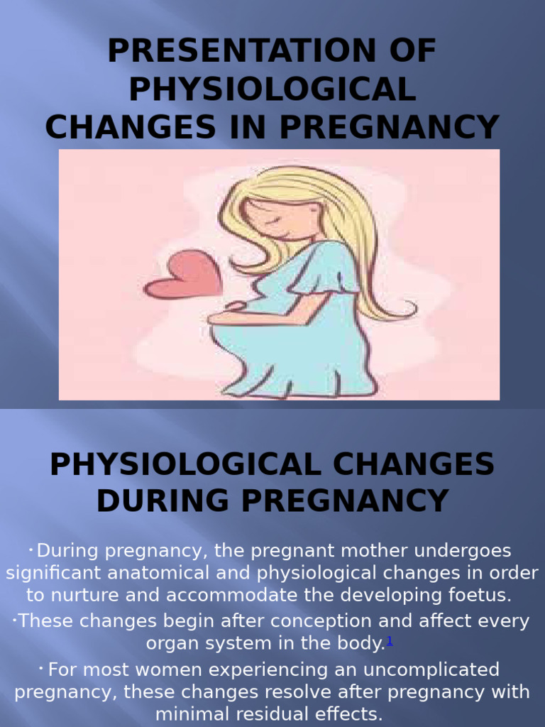 PHYSIOLOGICAL CHANGES DURING PREGNANCY and Gynecology | PDF | Uterus ...