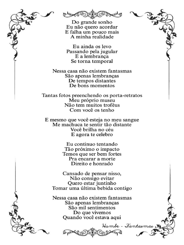 Lembranças e Sentimentos de um Amor Perdido | PDF