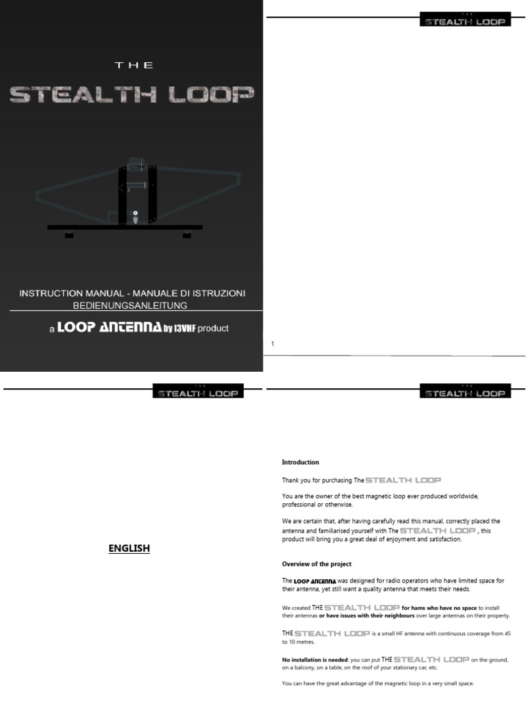 Connecting the Stealth Loop Antenna | PDF | Antenna (Radio ...