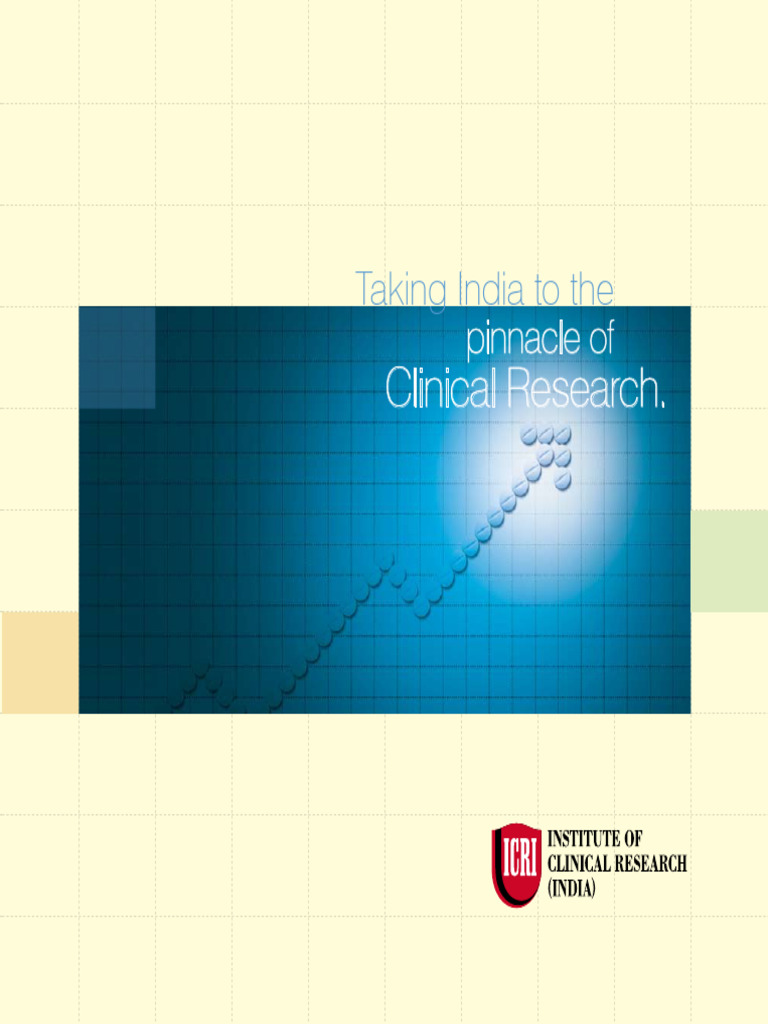 ICRI's Role in India's Clinical Research Growth | PDF | Clinical Trial ...