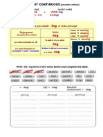Present Continuous Extra Worksheets 1c2ba Eso