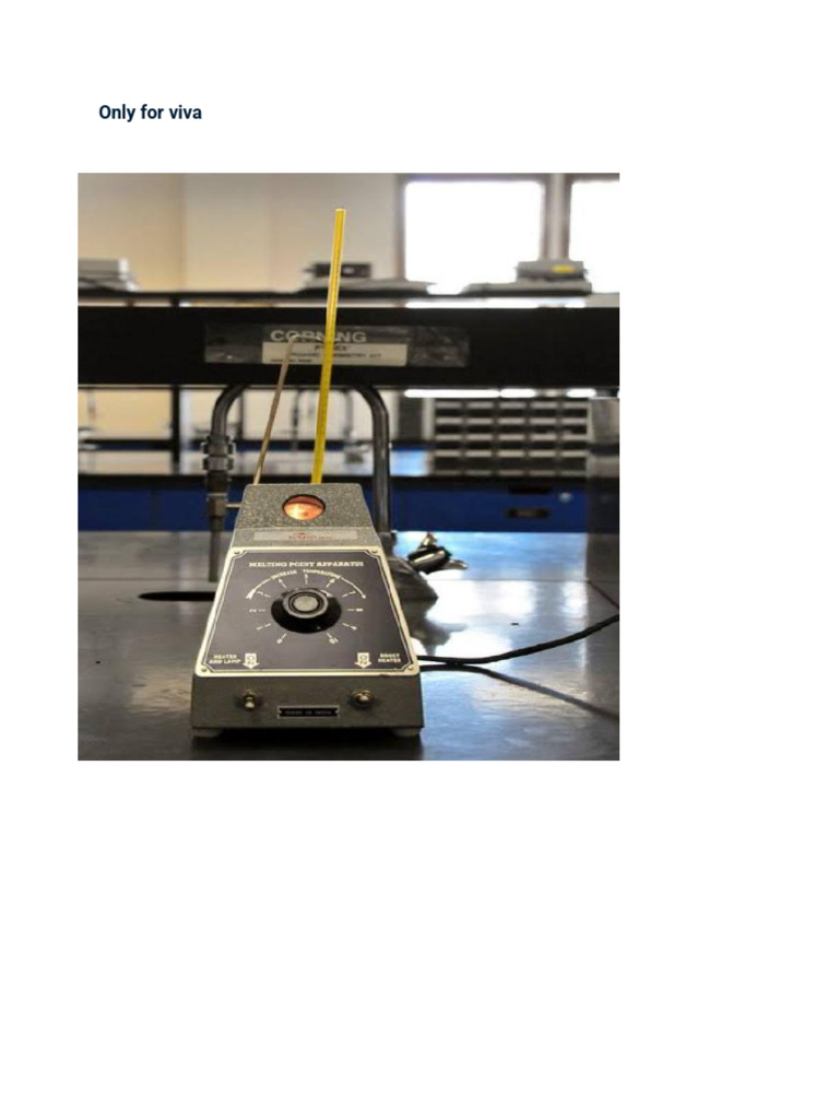 Melting Point Determination of Benzoic Acid | PDF