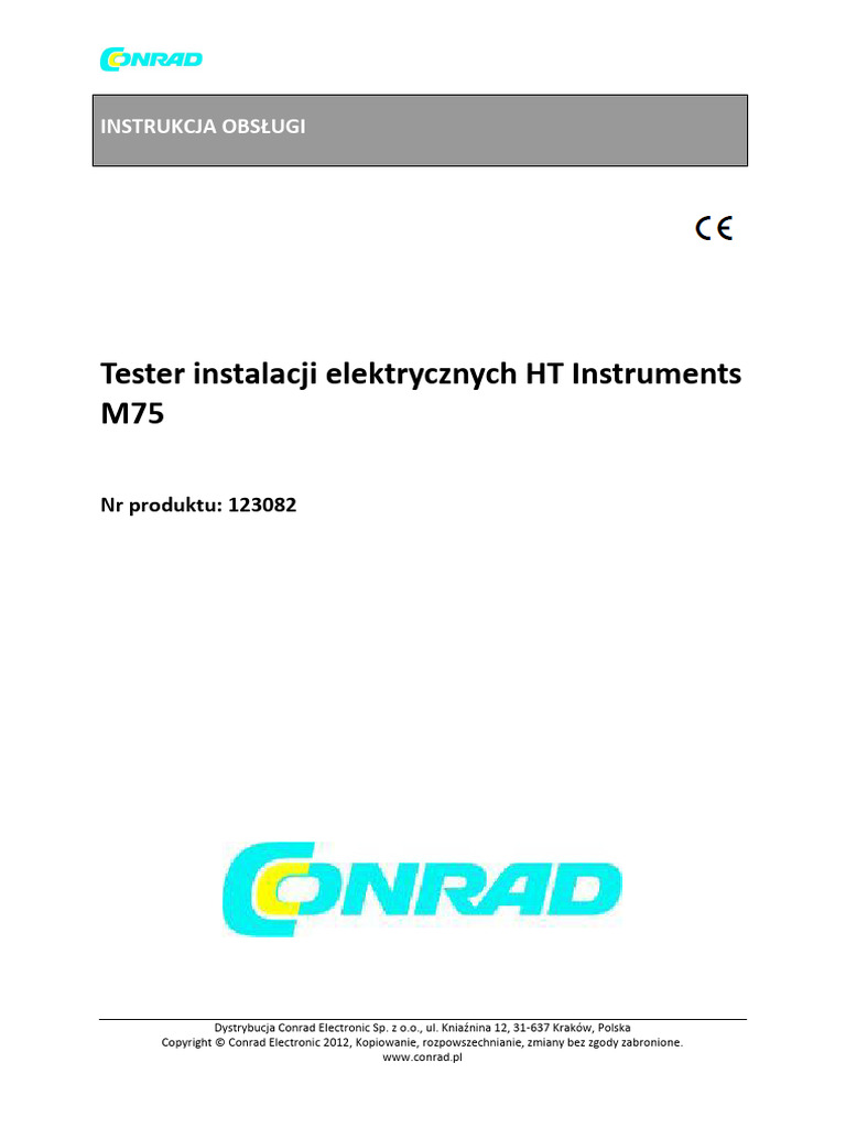 Instrukcja HT M75 | PDF