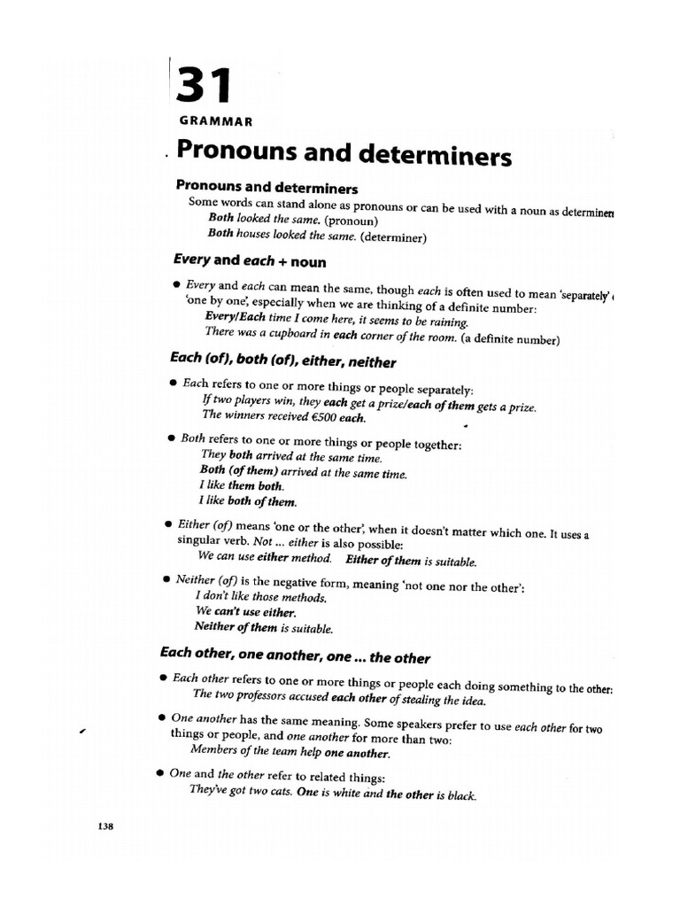 Quantifiers and Determiners | PDF