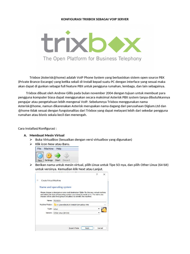 Panduan Konfigurasi Trixbox VoIP Server | PDF