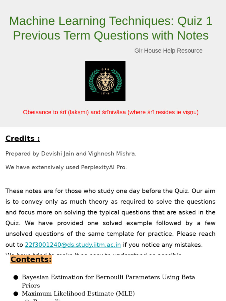 Bayesian Estimation for Bernoulli | PDF | Principal Component Analysis ...