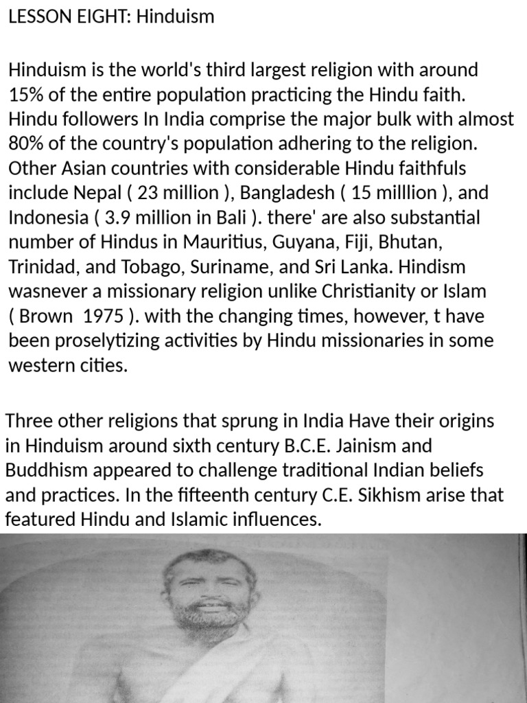 Overview of Hinduism's History and Texts | PDF | Rama | Vedas
