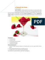 Receta para Daiquiri de Fresa