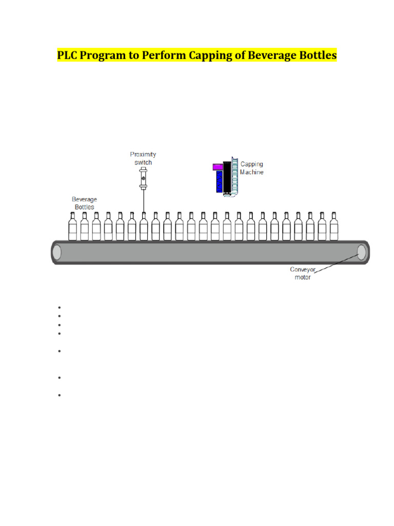 PLC Capping Automation for Beverages | PDF | Programmable Logic ...