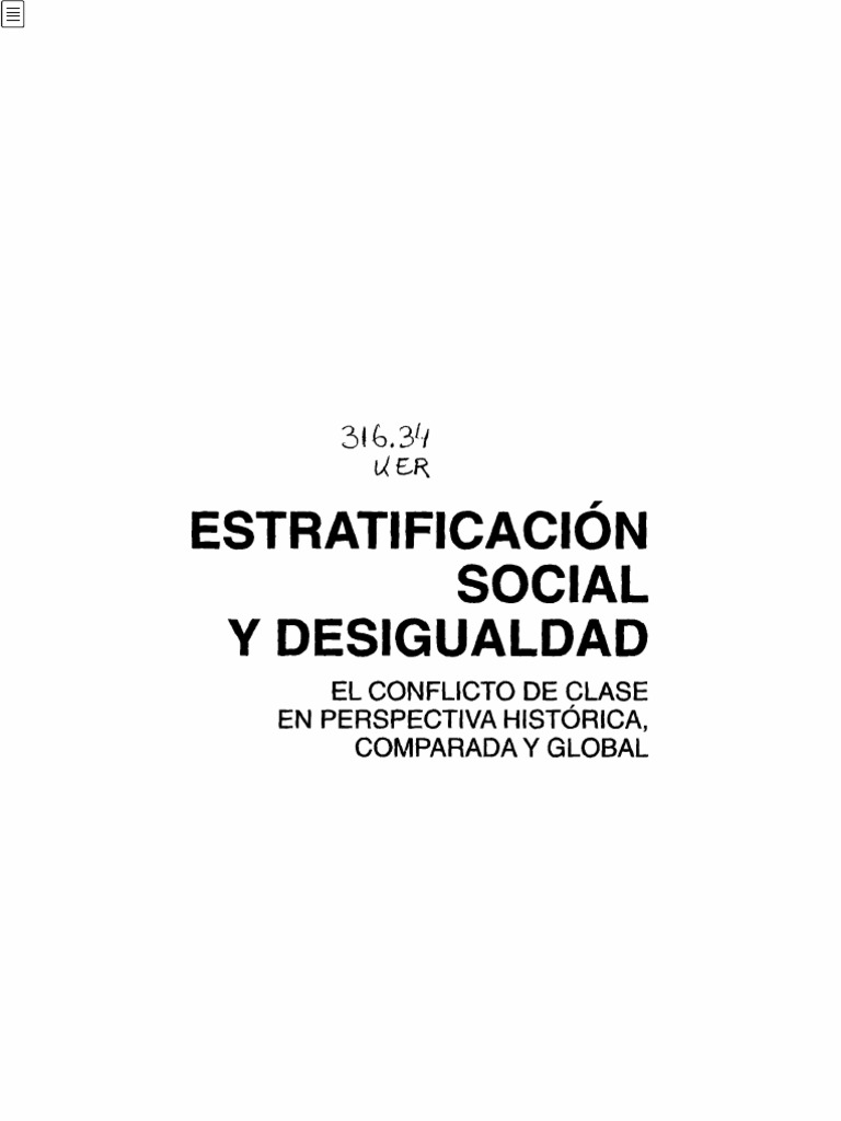 Estratificaci N Social y Desigualdad H.Kerbo | PDF | Estratificación ...