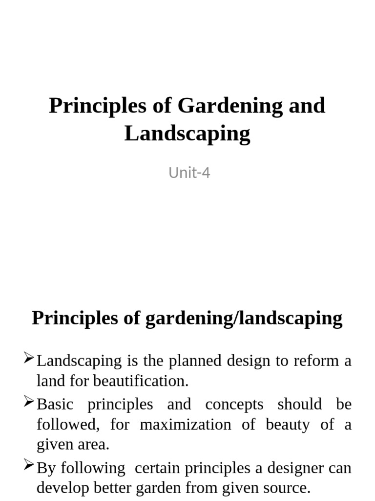 Principles of Gardening and Landscaping | PDF | Lawn | Gardens