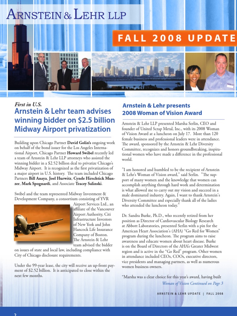 Arnstein & Lehr Fall 2008 Update PDF Foreclosure Internal Revenue