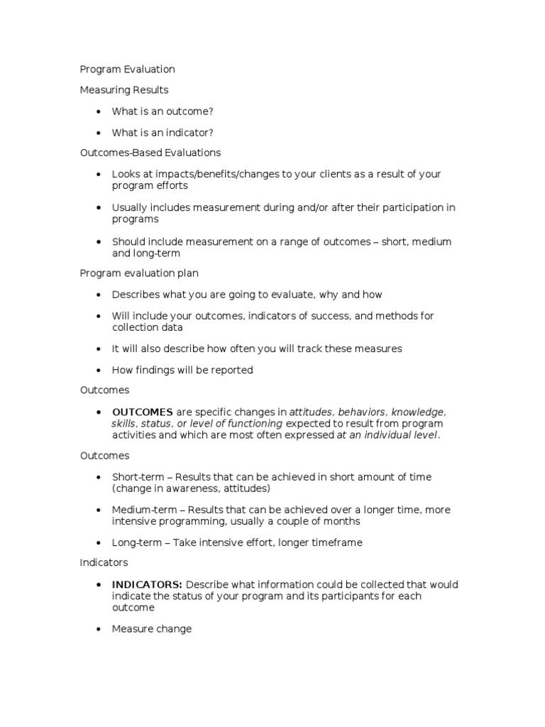 2-8 Program Evaluation | PDF | Business