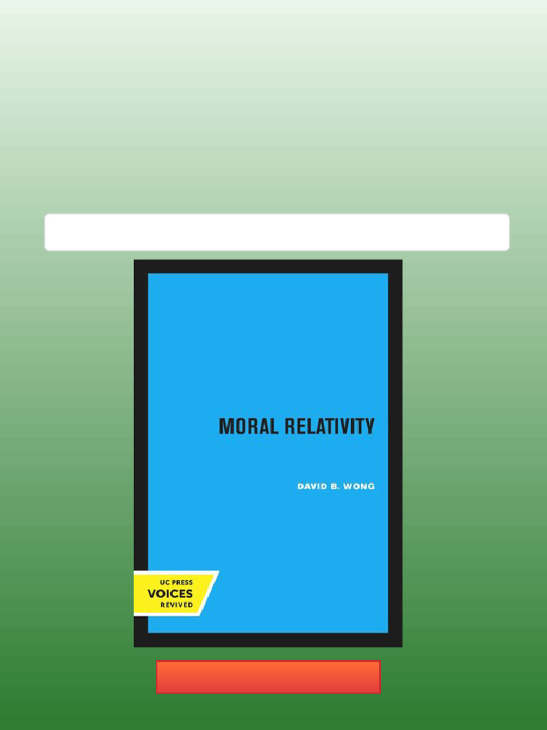 Moral Relativity David B Wong pdf download PDF Zoology Moral Relativity David B Wong pdf download PDF Zoology