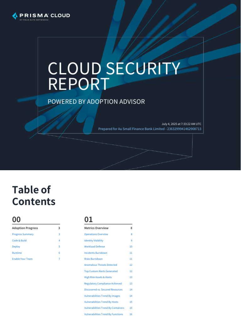 Adoption Advisor Report | PDF | Cloud Computing | Computer Security