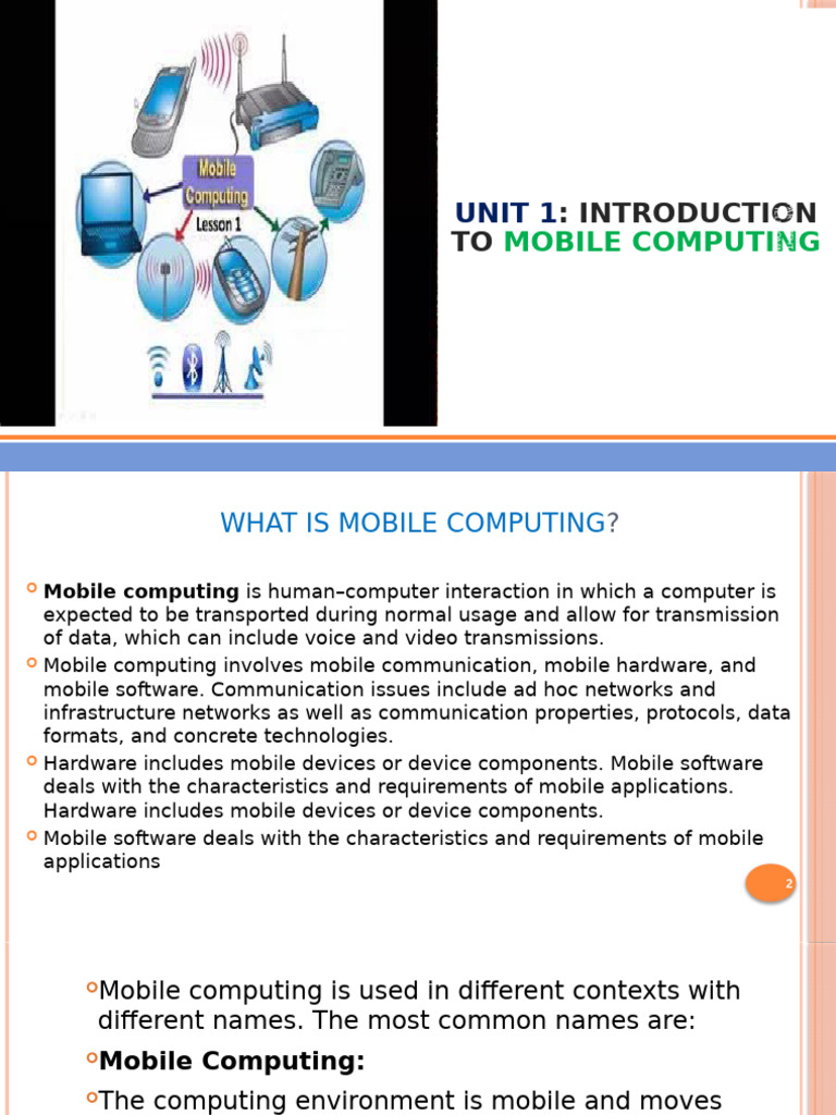 Mobile Computing and Multiplexing Overview | PDF | Multiplexing ...