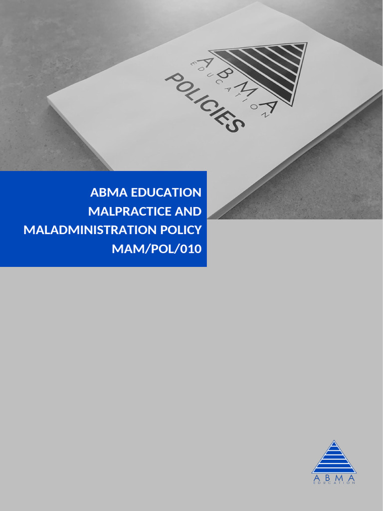 ABMA Malpractice and Maladministration Policy | PDF | Confidentiality