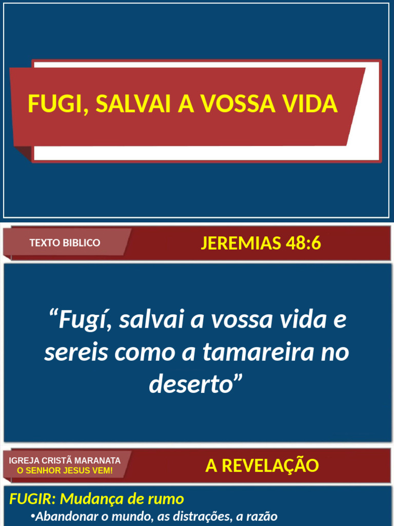Fugi Salvai a Vossa Vida - 1 | PDF