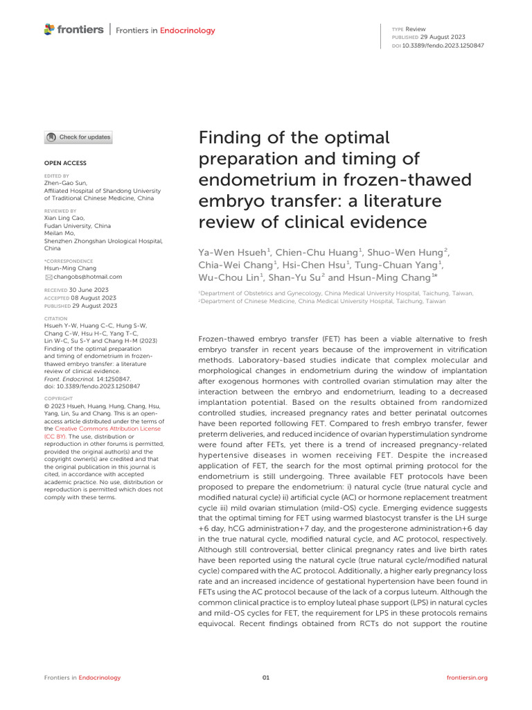 Optimal Endometrial Pr…