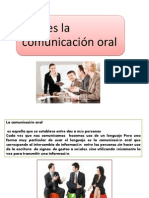 Que es la comunicación oral