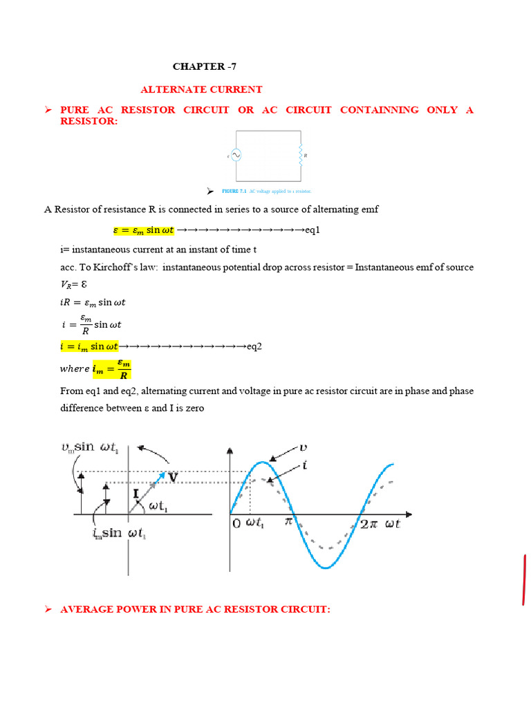 AC Circuits: Resistors, Inductors, Capacitors | PDF | Transformer ...