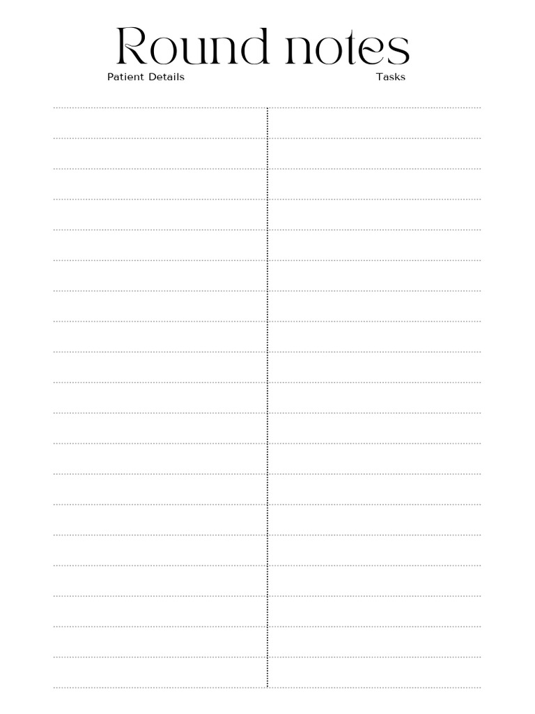 Round Notes | PDF