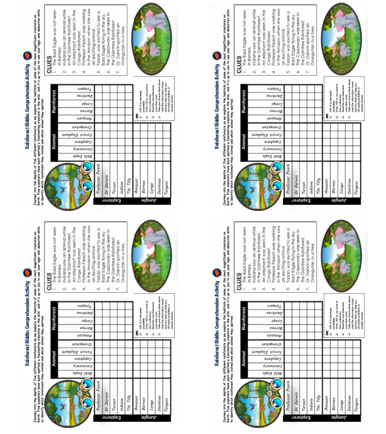 Rainforest Riddle (Teens 2) | PDF