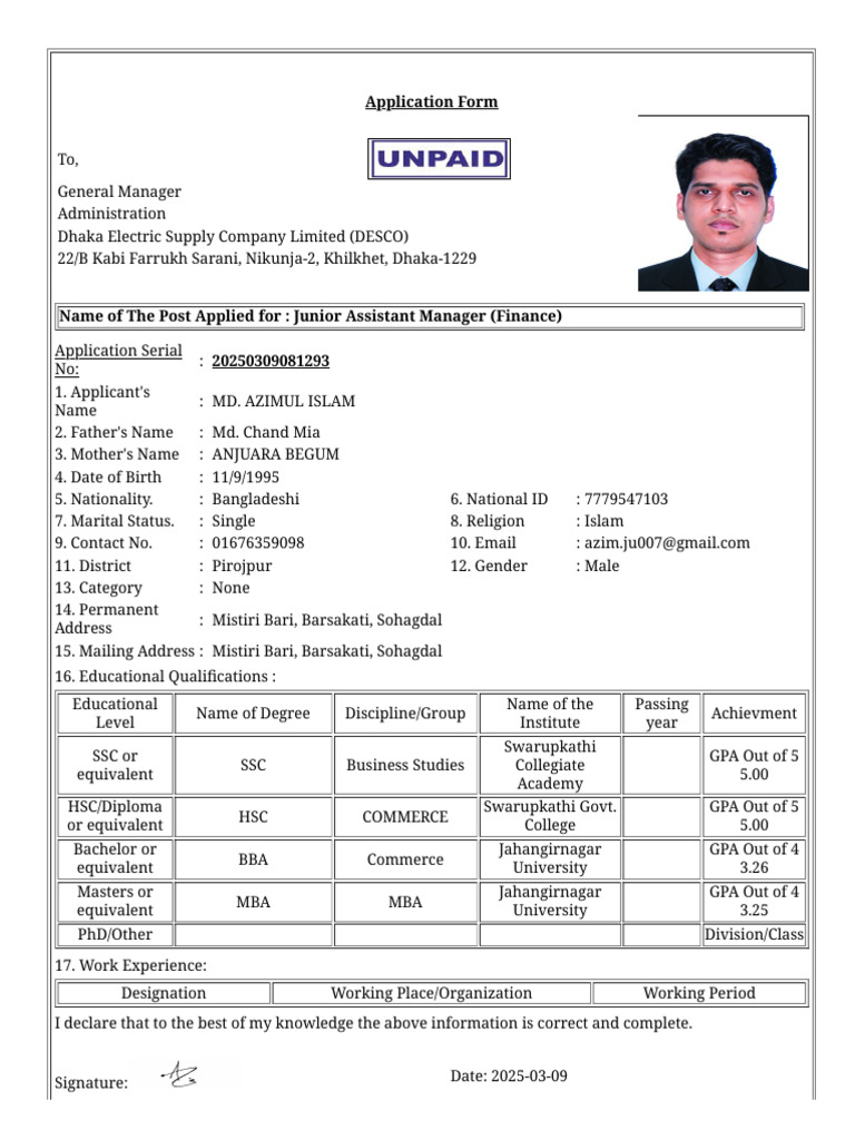 DESCO Candidate Application Information | PDF | Chess Openings | Chess