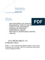 Biostatistics Assignment: Dna Microarray: AN
