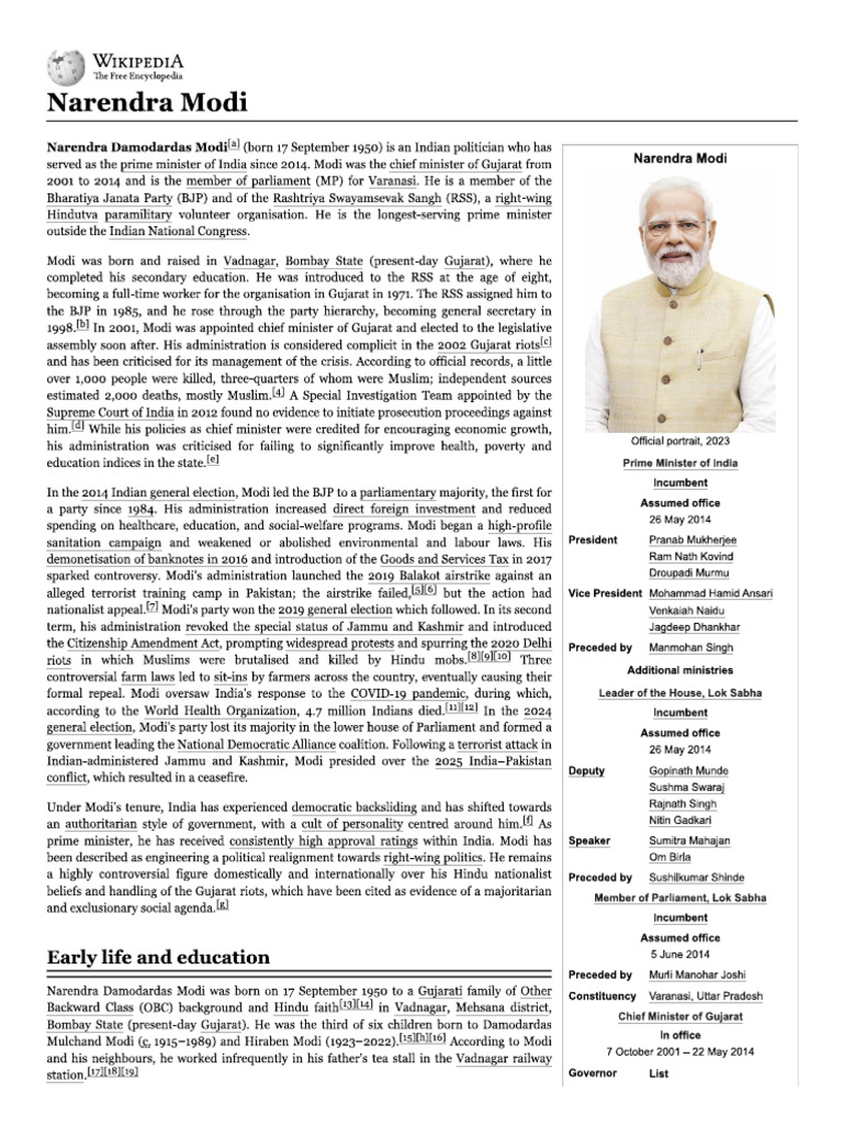 Narendra Modi | PDF