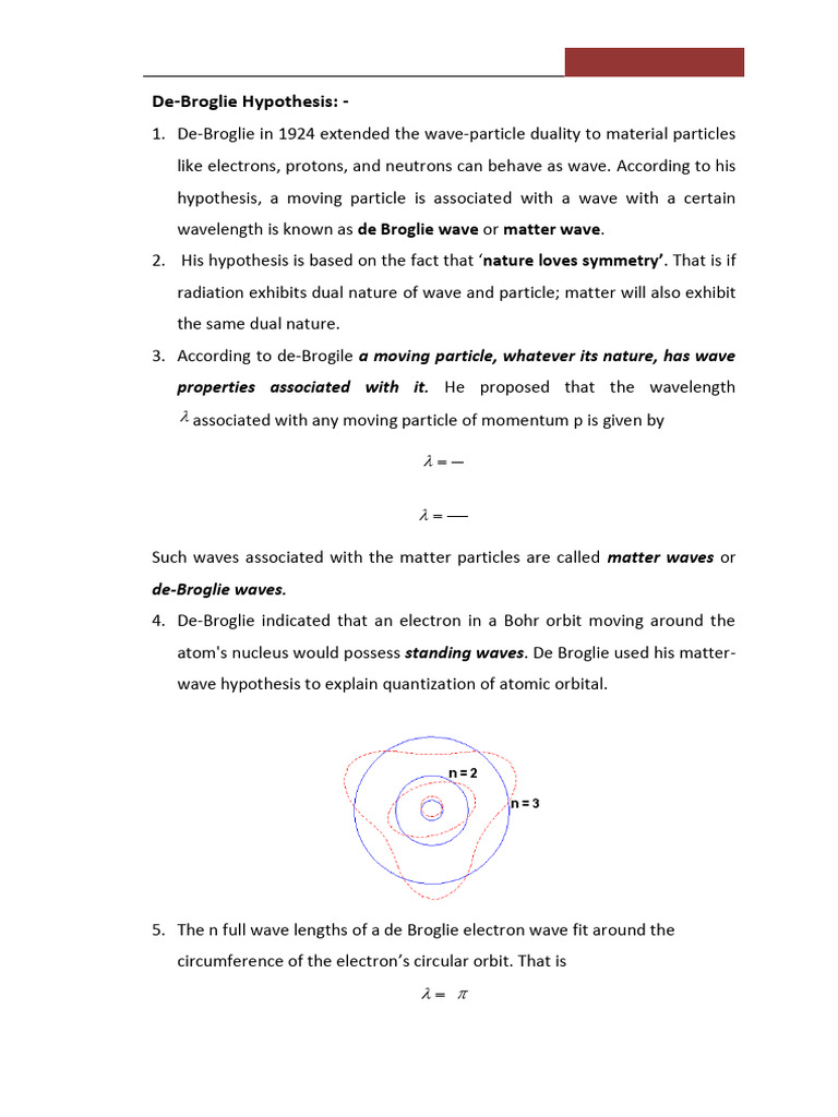 De-Broglie Waves in Quantum Mechanics | PDF | Waves | Schrödinger Equation