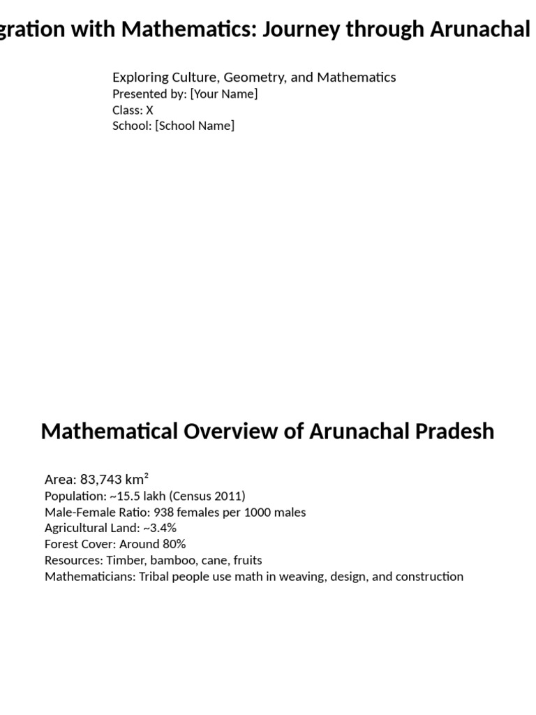 Geometry and Art in Arunachal Pradesh | PDF