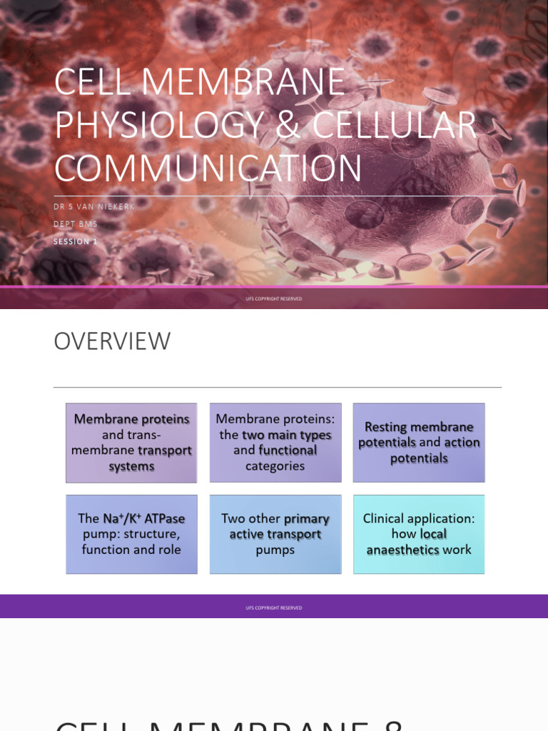 Session 1 Cell Membrane Physiology and Cellular Communication DR SVN ...