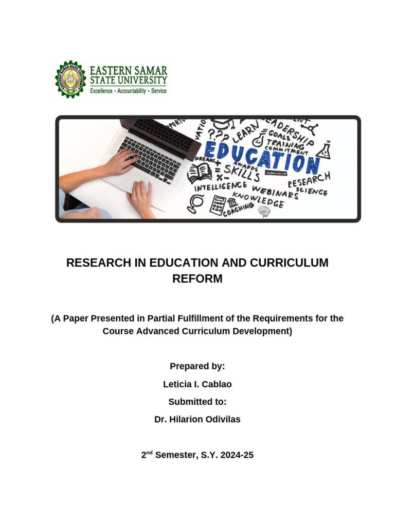 Research-Driven Curriculum Reform Insights | PDF | Curriculum | Teachers
