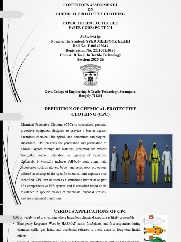 CPC Selection and Applications Guide | PDF | Personal Protective ...