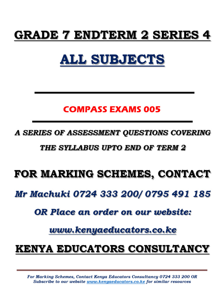 Grade 7 Compass Exams Term 2 Guide | PDF