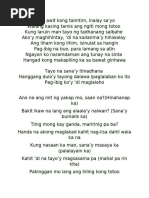 Sagip Lyrics | PDF