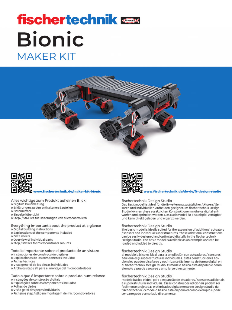 Kit Biónico: Instrucciones y Componentes | PDF