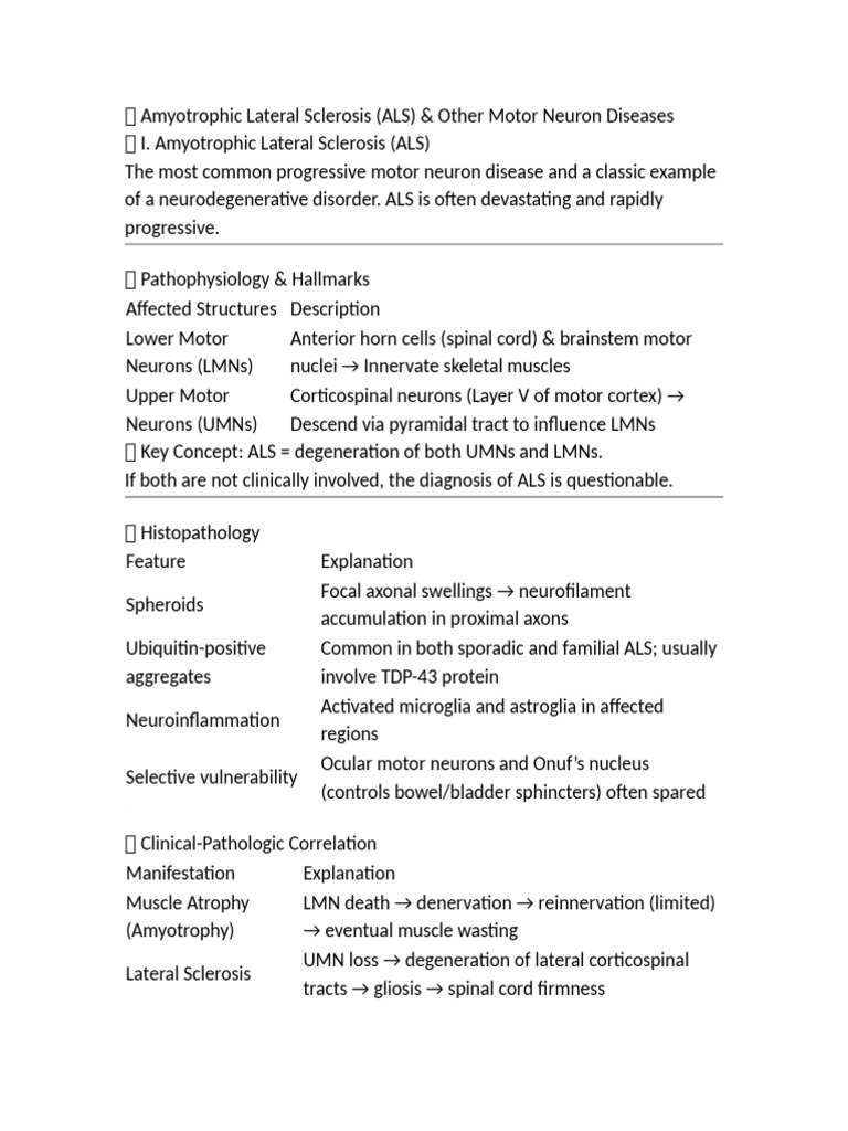 Amyotrophic Lateral Sclerosis | PDF | Human Diseases And Disorders ...