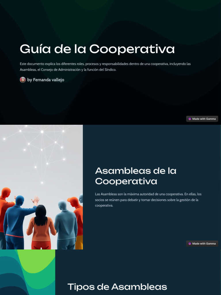 Estructura y Funciones de una Cooperativa | PDF | Cooperativa ...