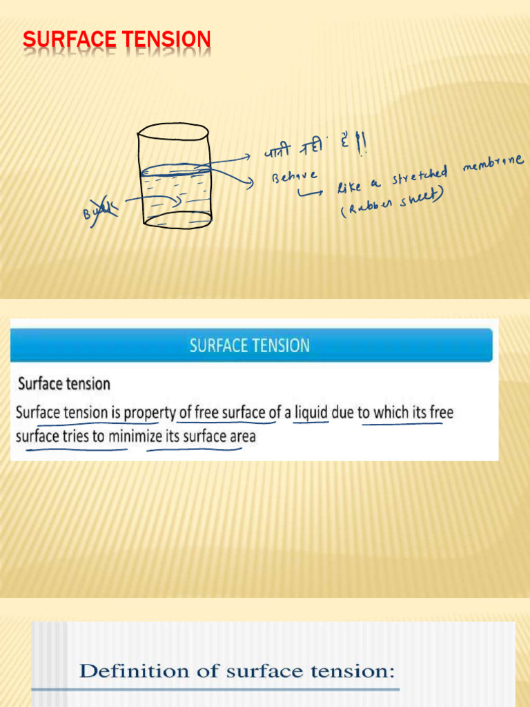 Surface Tension | PDF