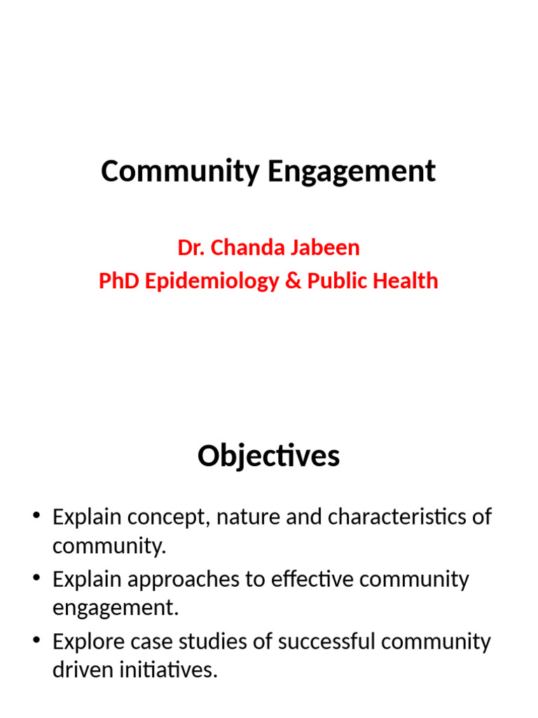 Principles of Community Engagement | PDF | Community | Microfinance
