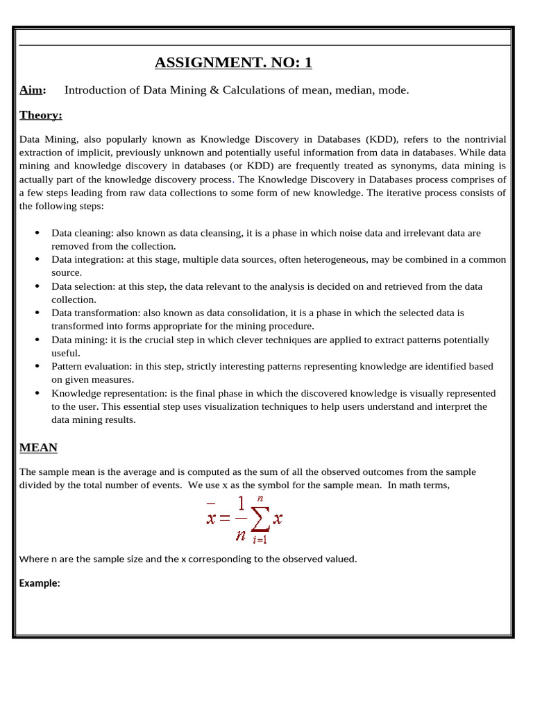 DMDW Lab Manual: Data Mining Basics | PDF | Data Mining | Covariance