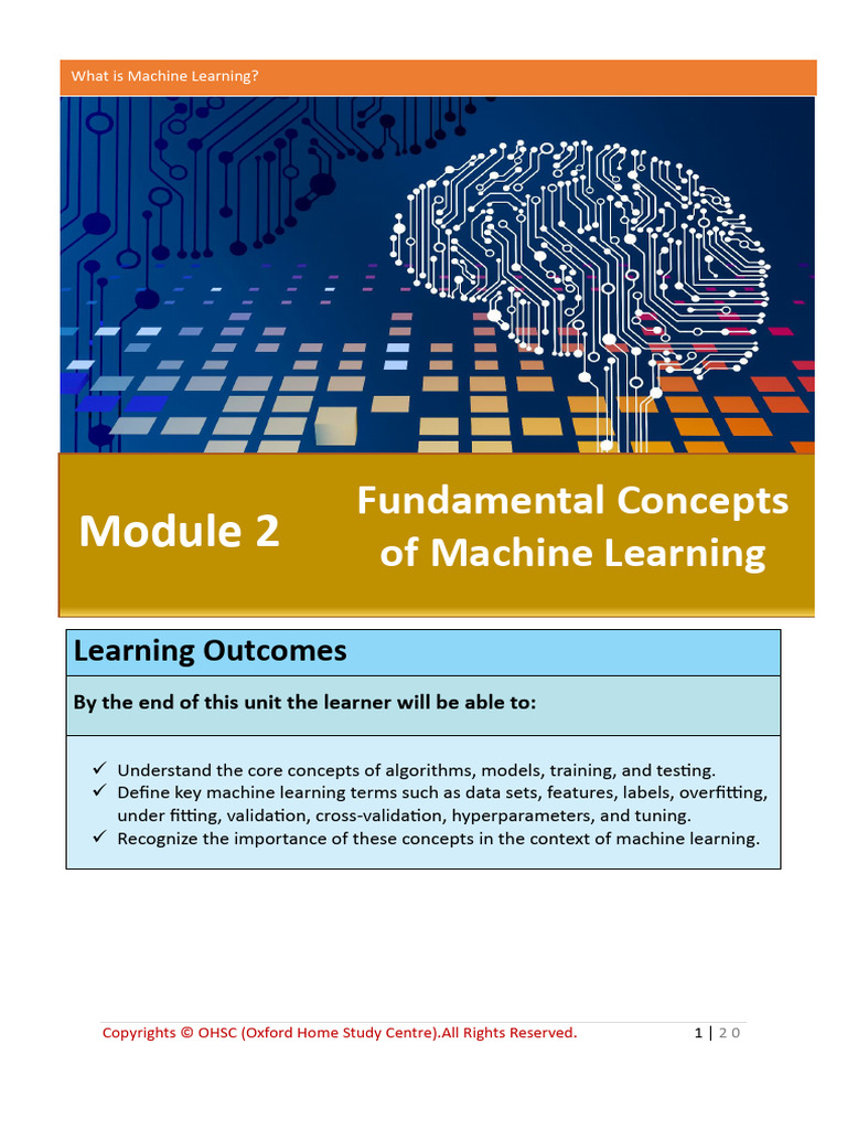 1725892612module 2 Fundamental Concepts of Machine Learning | PDF ...