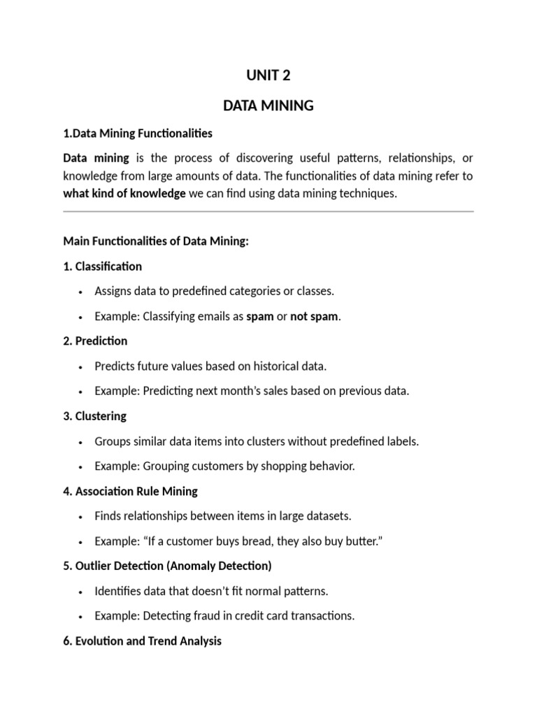 UNIT 2 Data Warehousing | PDF | Principal Component Analysis | Data ...