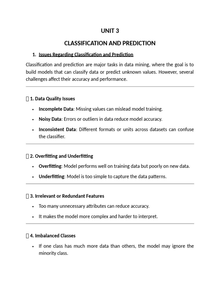 Classification and Prediction Challenges | PDF | Support Vector Machine ...